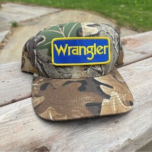 Vintage Wrangler Camo Cap